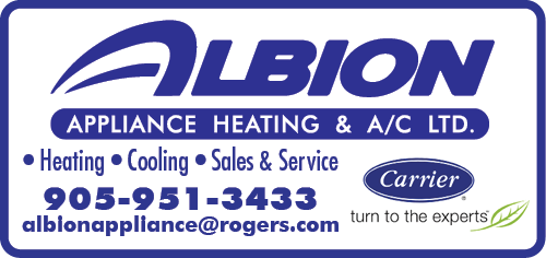 Albion Appliance Heating & A:C LTD. BAG-ULHH-BOL-ON-2