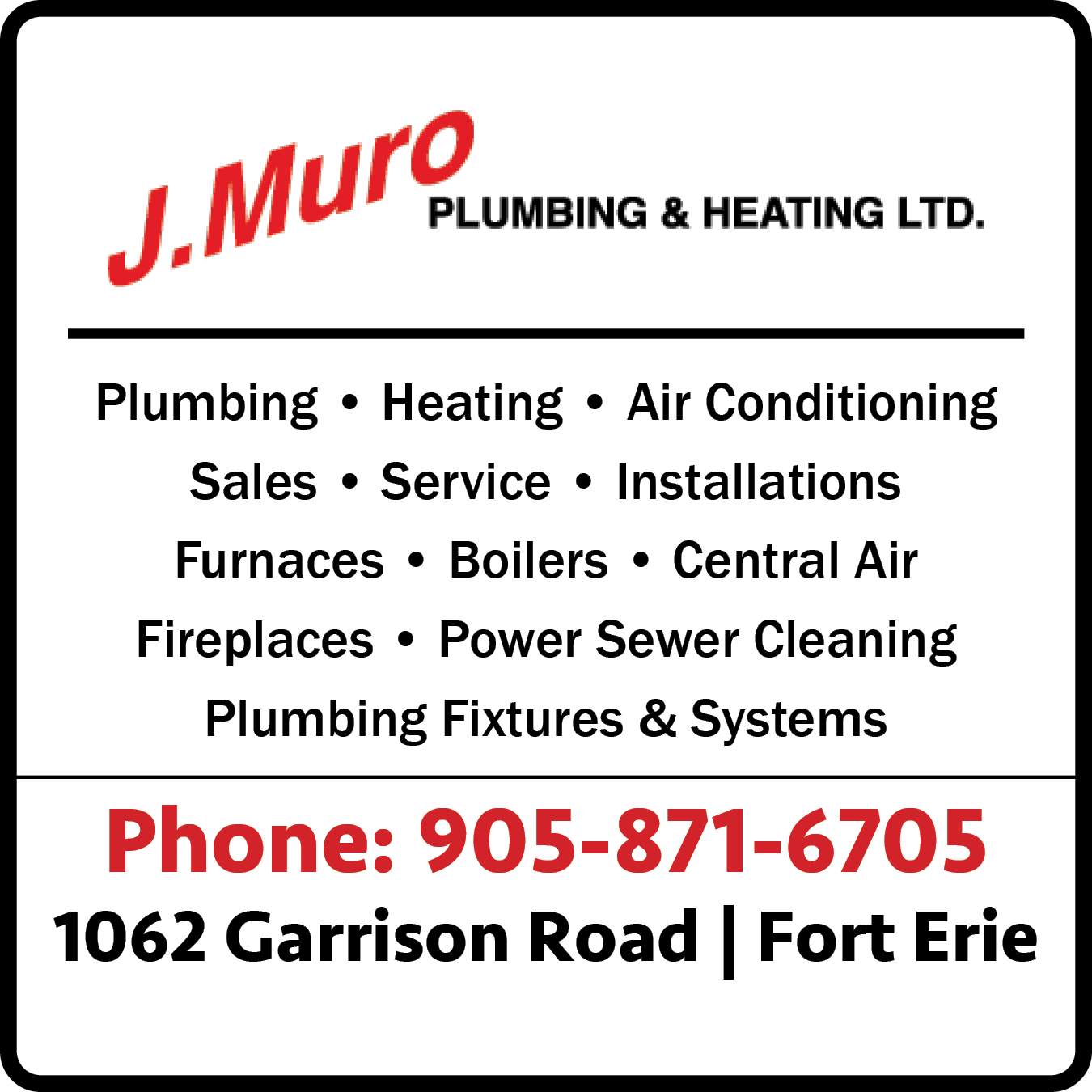 J. Muro Plumbing & Heating Ltd