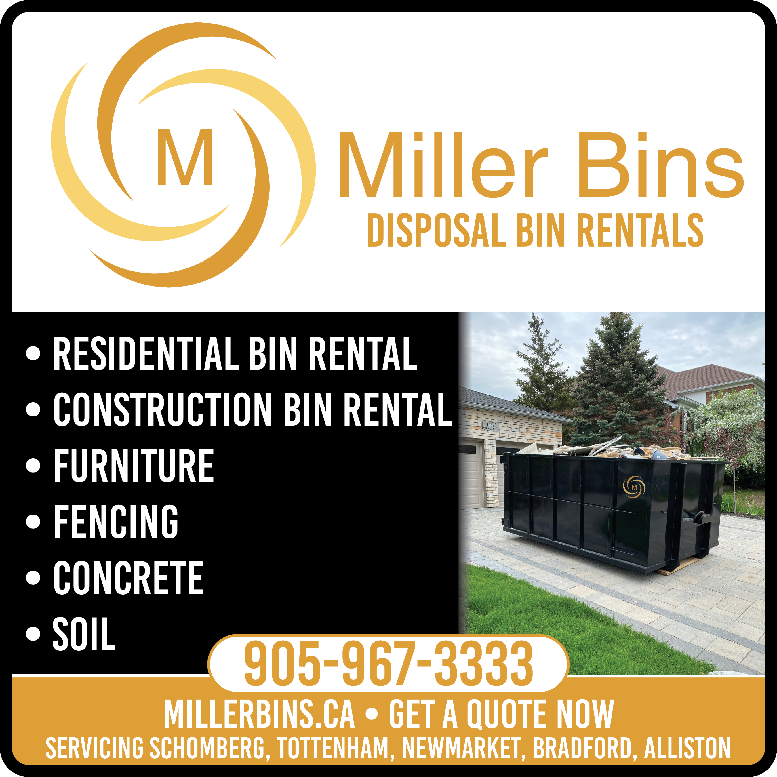 Miller Bins Disposal Bin Rental