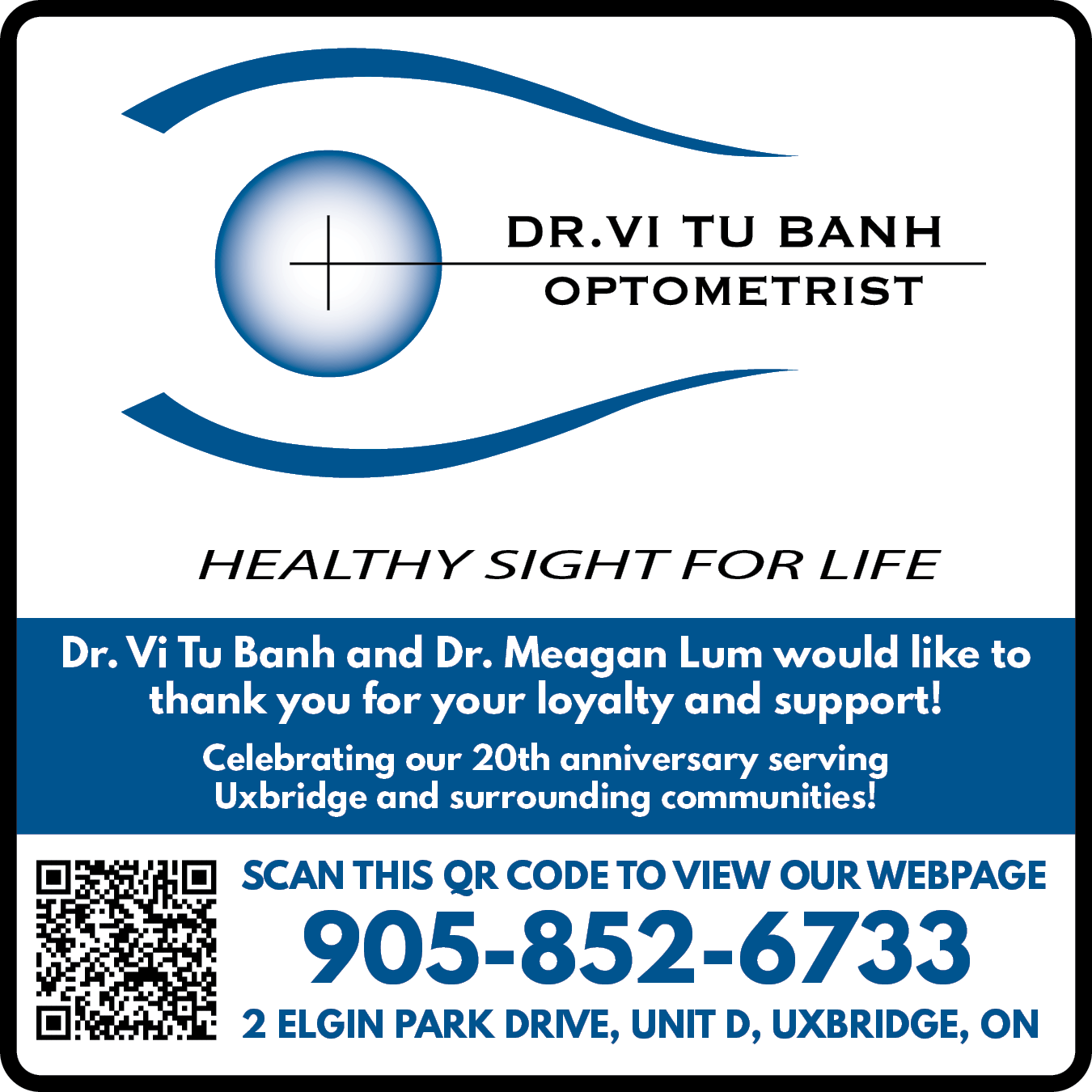 Optometry Professional Corporation - DR. Vi Tu Banh