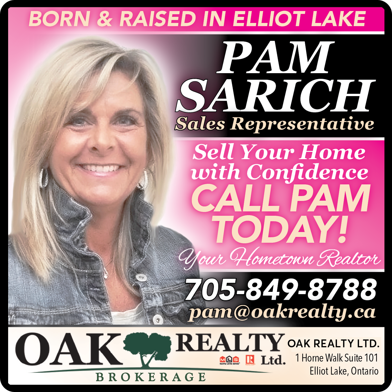 Pam Sarich Oak Realty Ltd. Brokerage
