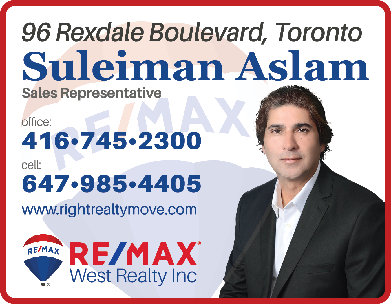 Suleiman Aslam - RE_MAX West Realty Inc.