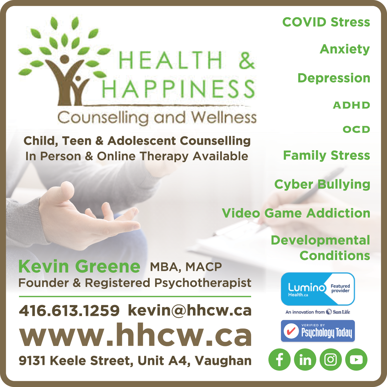 Health & Happiness Counselling and Wellness