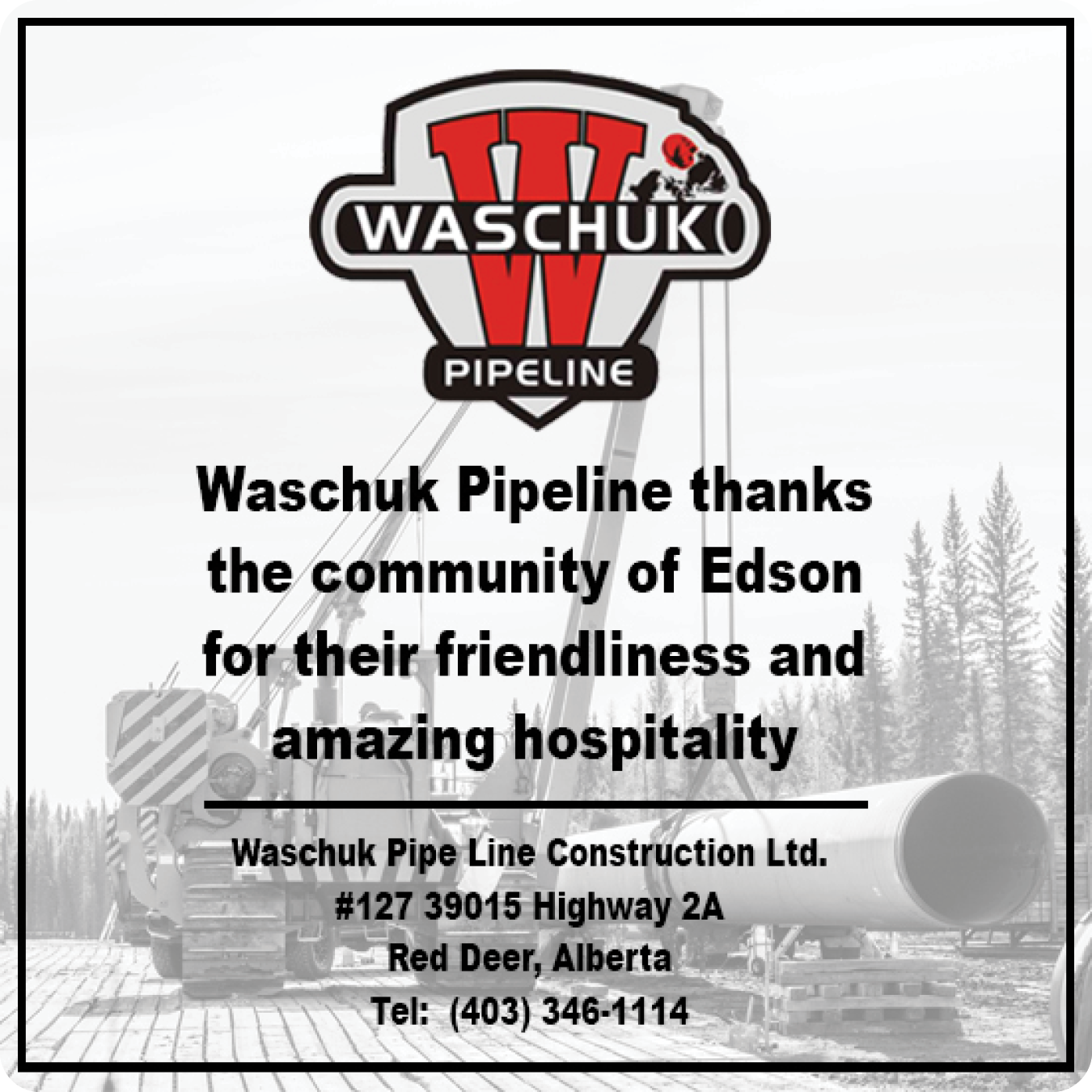 Waschuk Pipe Line Construction Ltd