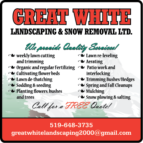Great White Landscaping & Snow Removal